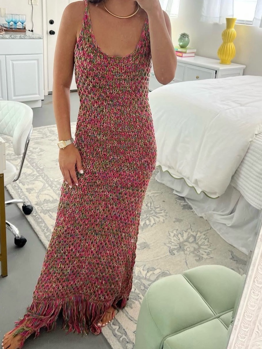 Boutique Crochet Maxi Dress